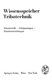 Tapa de Wissensspeicher Tribotechnik