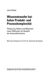 Tapa de Wissenstransfer bei hoher Produkt- und Prozesskomplexita t