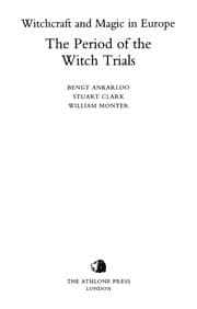 Tapa de Witchcraft and magic in europe