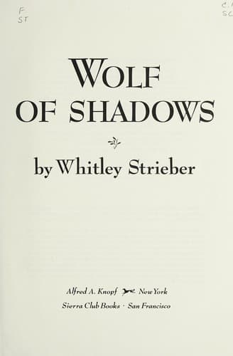 Tapa de Wolf of Shadows