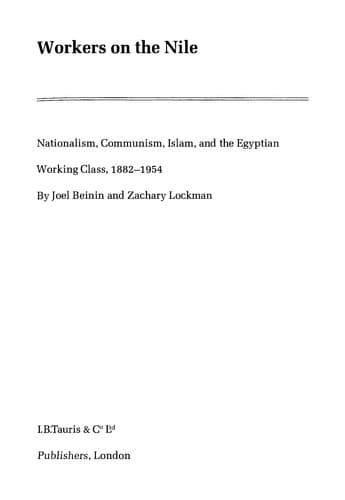 Tapa de Workers on the Nile