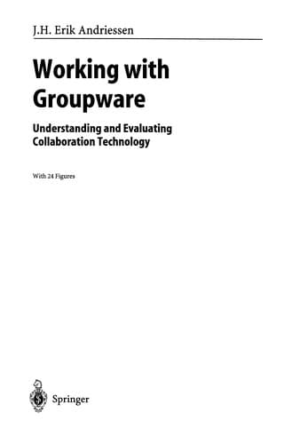 Tapa de Working with Groupware
