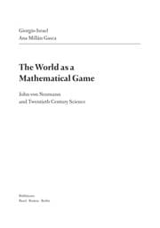 Tapa de The world as a mathematical game