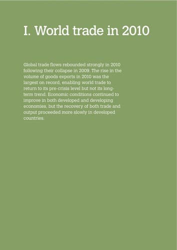 Tapa de World Trade Report 2011