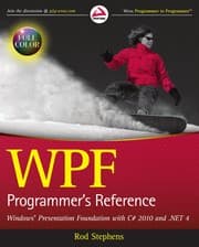 Tapa de WPF programmer's reference
