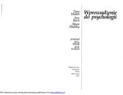 Tapa de Wprowadzenie do psychologii