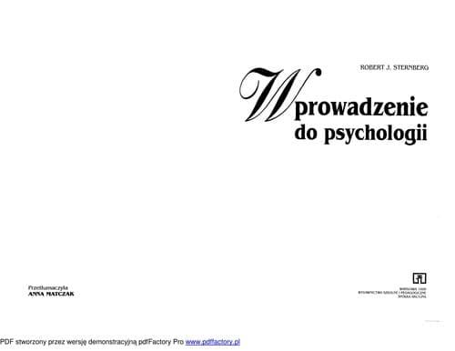 Tapa de Wprowadzenie do psychologii