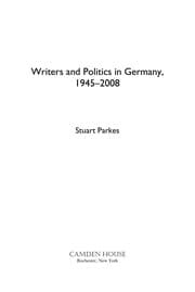 Tapa de Writers and politics in Germany, 1945-2008