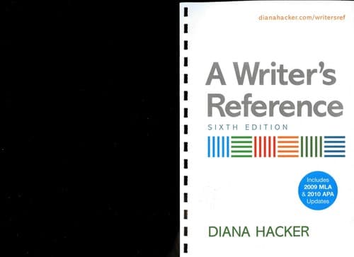 Tapa de A writer's reference