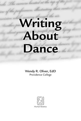 Tapa de Writing about dance