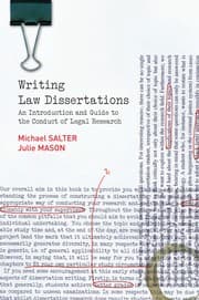 Tapa de Writing Law Dissertations