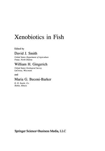 Tapa de Xenobiotics in Fish