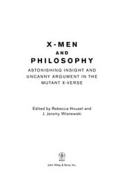 Tapa de X-men and philosophy