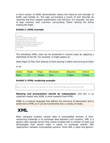 Tapa de XML, managing data exchange