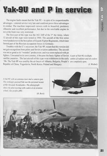 Tapa de Yakovlev Yak-9U & P.