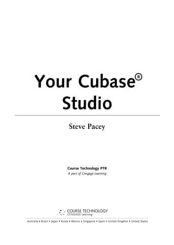 Tapa de Your Cubase Studio