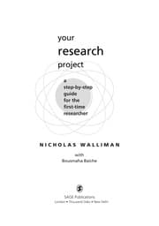 Tapa de Your research project