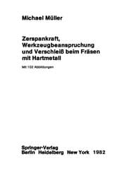 Tapa de Zerspankraft, Werkzeugbeanspruchung und Verschleiß beim Fräsen mit Hartmetall