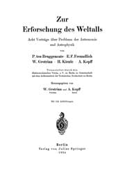 Tapa de Zur Erforschung des Weltalls