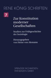 Tapa de Zur Konstitution moderner Gesellschaften