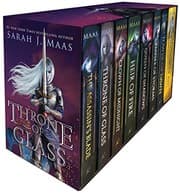 Tapa de The Assassin's Blade / Throne of Glass / Crown of Midnight / Heir of Fire / Queen of Shadows / Empire of Storms / Tower of Dawn / Kingdom of Ash