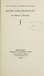 Tapa de Mind and heredity