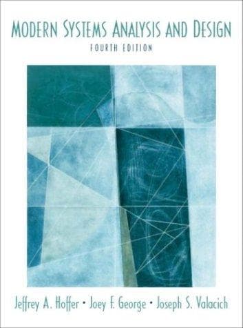 Tapa de Modern systems analysis and design