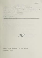 Tapa de Geology of the Williston basin, North Dakota, Montana, and South Dakota, with reference to subsurface disposal of radioactive wastes