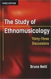 Tapa de The study of ethnomusicology : thirty-three discussions - 3. edición