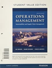 Tapa de Operations Management: Sustainability and Supply Chain Management, Student Value Edition (12th Edition)