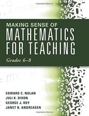 Tapa de Making Sense of Mathematics for Teaching: Grades 6-8 (Unifying Topics for an Understanding of Functions, Statistics, and Probability)
