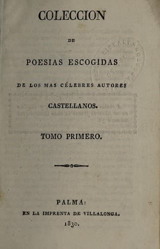 Tapa de Coleccion de poesias