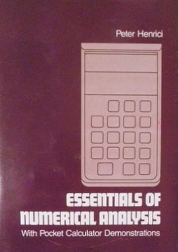 Tapa de Essentials of numerical analysis