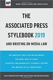 Tapa de The Associated Press Style Book 2019