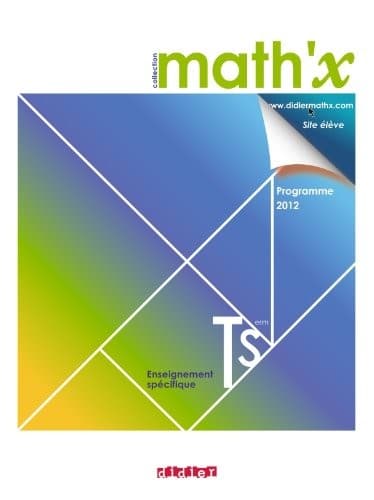 Tapa de Math'x Tle S spécifique : Programme 2012