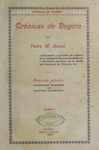 Tapa de Crónicas de Bogotá