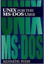 Tapa de UNIX for the MS-DOS user