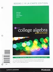 Tapa de College Algebra: Graphs and Models, Books a la Carte Edition (6th Edition)