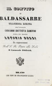 Tapa de Il convito di Baldassarre