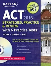 Tapa de Kaplan ACT Strategies, Practice & Review 2016: With 6 Practice Tests (Kaplan Test Prep)
