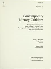 Tapa de Contemporary literary criticism