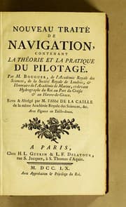 Tapa de Nouveau traité de navigation, contenant la théorie et la pratique du pilotage