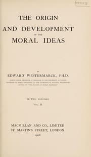 Tapa de The origin and development of the moral ideas