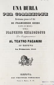 Tapa de Una burla per correzione