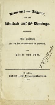 Tapa de Liancourt und Angelica, oder, Das Blutbad auf St. Domingo