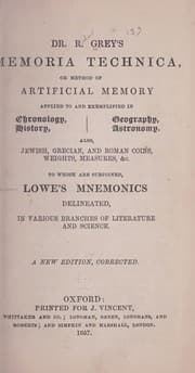 Tapa de Dr. R. Grey's Memoria technica