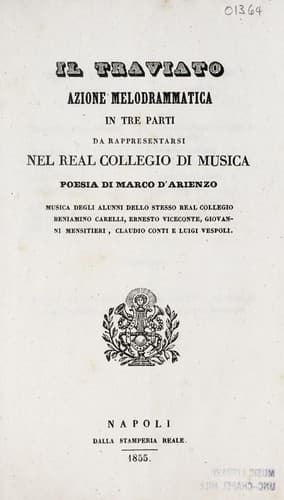 Tapa de Il traviato