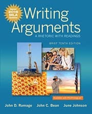 Tapa de Writing Arguments: A Rhetoric with Readings, Brief Edition, MLA Update Edition (10th Edition)