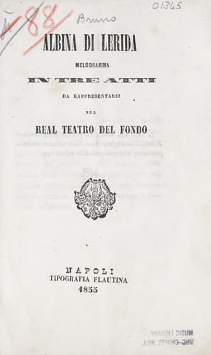 Tapa de Albina di Lerida