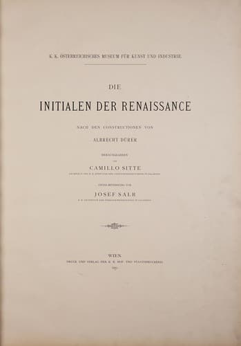 Tapa de Die Initialen der Renaissance